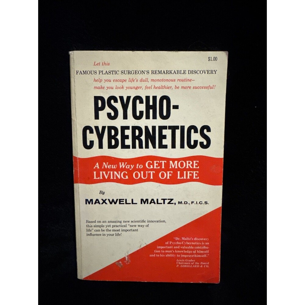 Vintage 1960 Maxwell Maltz "Psycho-Cybernetics" Twenty-First Printing Prentice